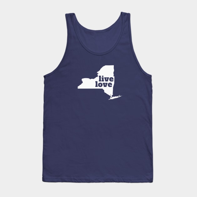 New York - Live Love New York Tank Top by Yesteeyear